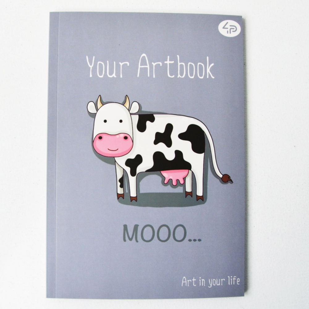 Блокнот TM Profiplan "Artbook cow", A6