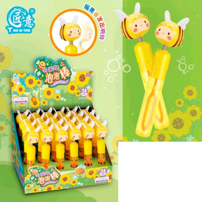 Мильні бульбашки 2831 меч, кришка- бджілка на пружині, 24 шт. в диспл., 25,5-20-21,5 см.