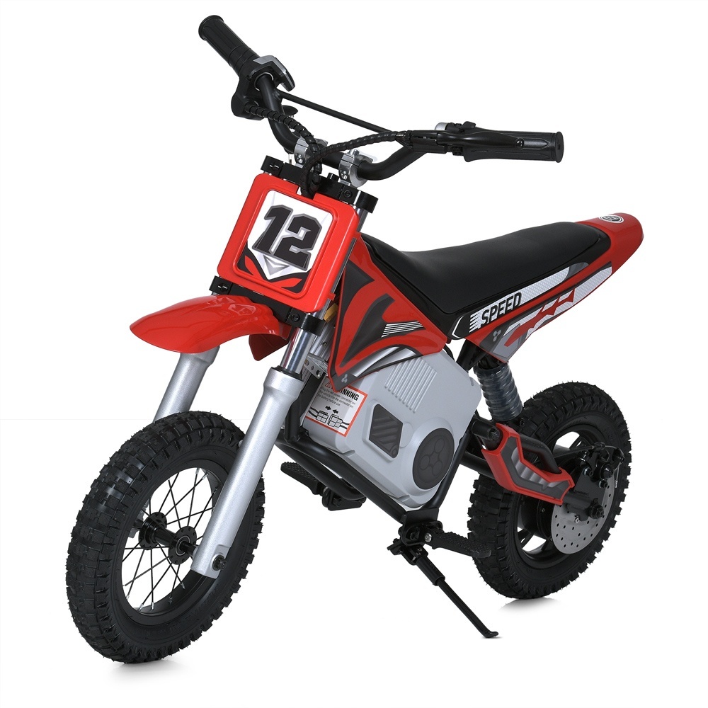 Мотоцикл M 5776AL-3(24V) мотор 24V250W, 1 акум. 24V7AH, надув. колеса, шкіра, червоний.