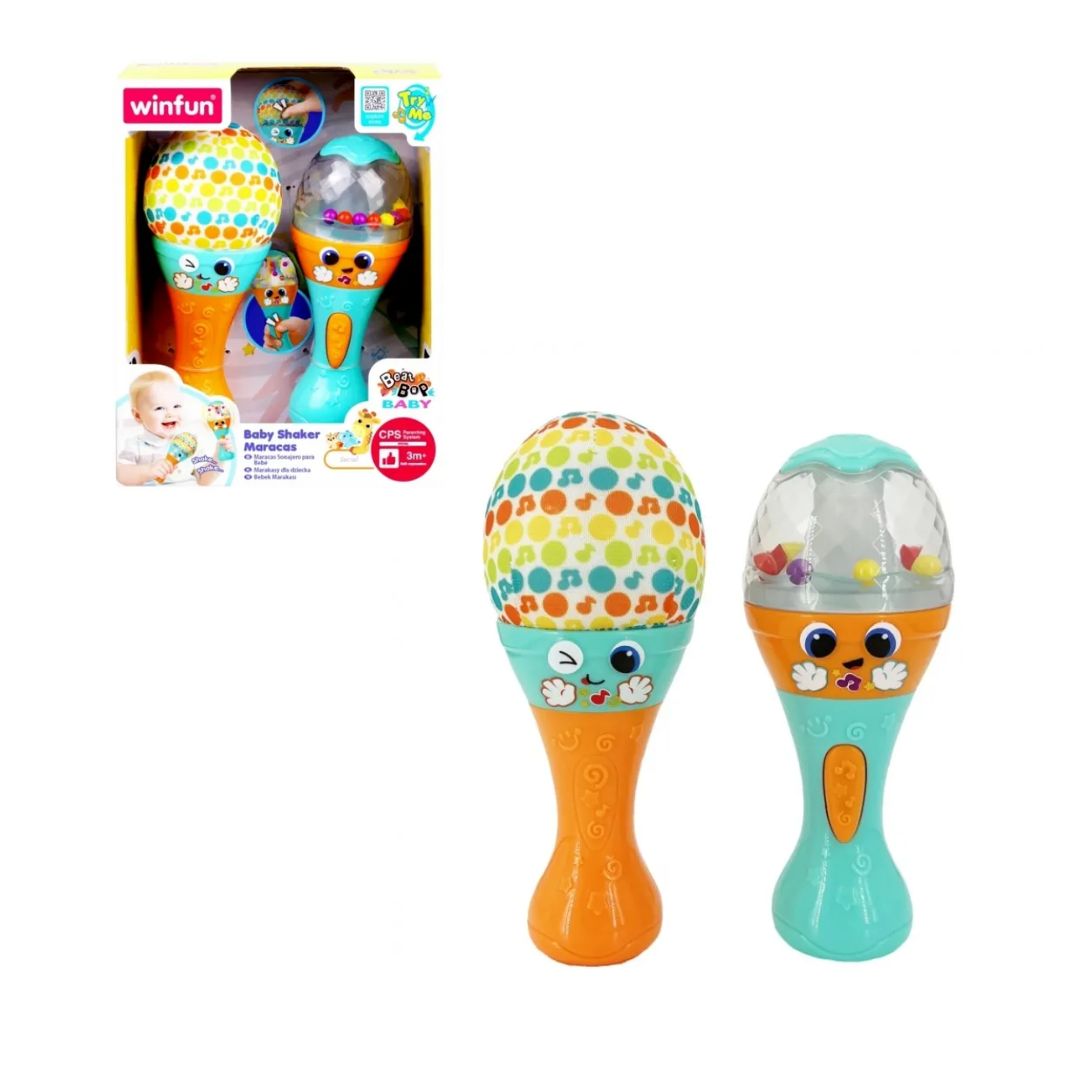 Маракаси 240803-NI 2 шт., брязкальце, світло, бат., кор., 21-17-8 см.