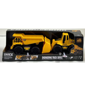 Будтехніка 210-132C  інерція, набір 2шт (самоскид 15см,бульдозер)звук,світ,рух.дет.бат.кор.