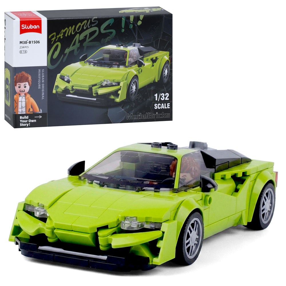 Конструктор SLUBAN M38-B1506 авто серія, машина, 1:32, фігурка, 234 дет., кор., 30-19-7 см.