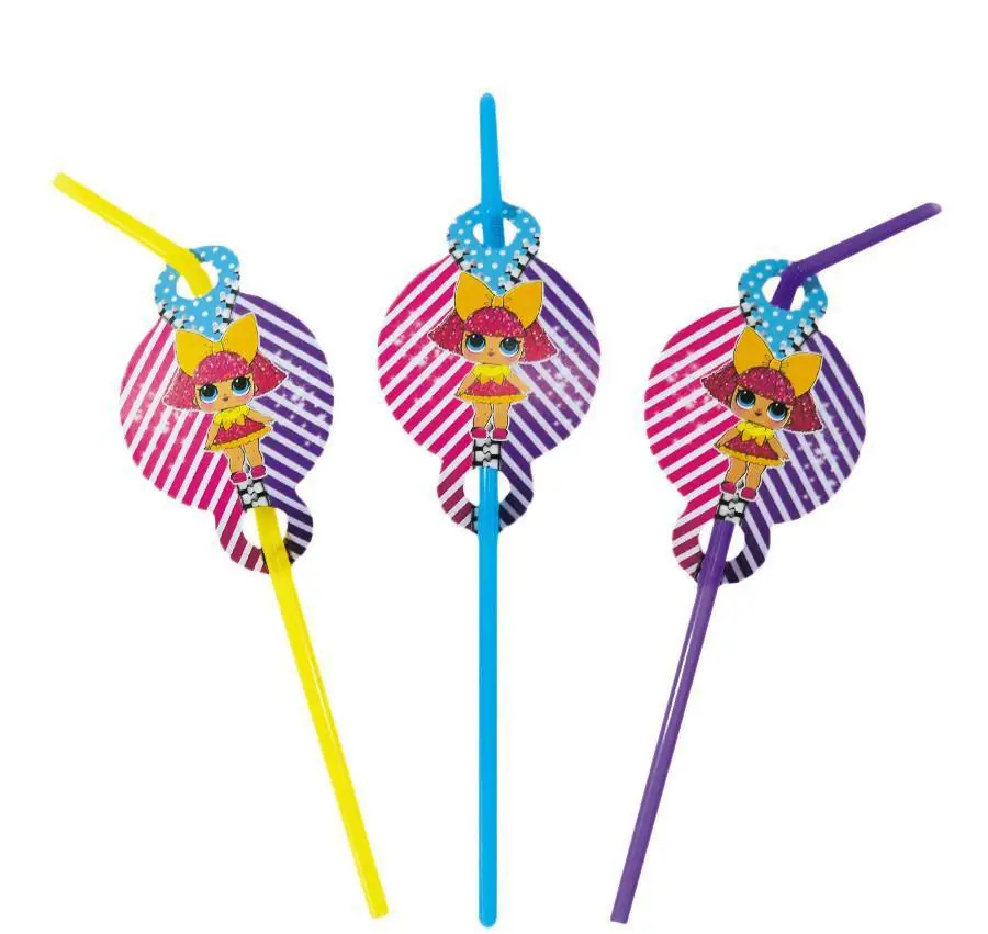 Трубочки з гофрою "Ляльки " (8шт/уп)