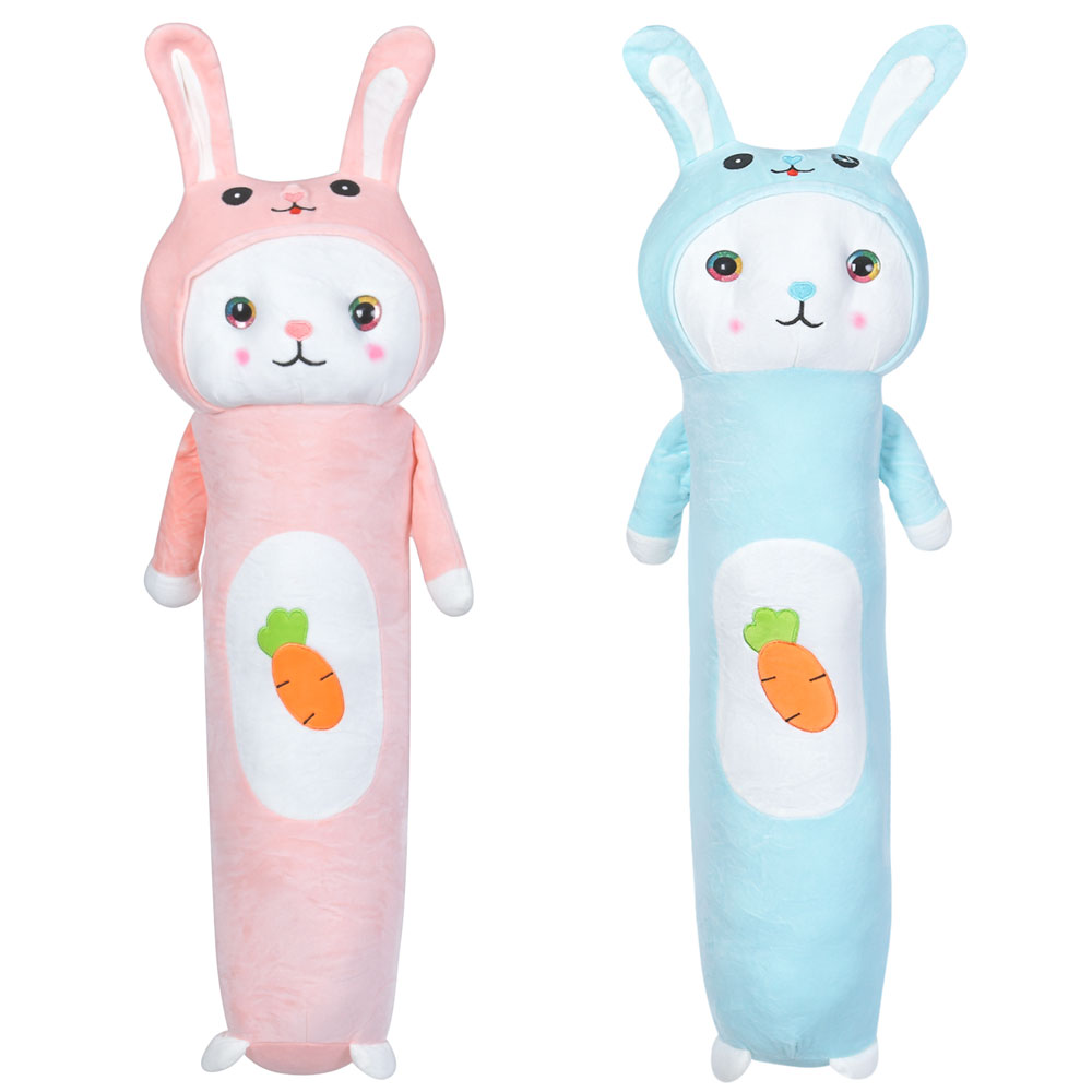 М'яка іграшка MP 2346-4 заєць, подушка, розмір великий, 2 кольори, кул.