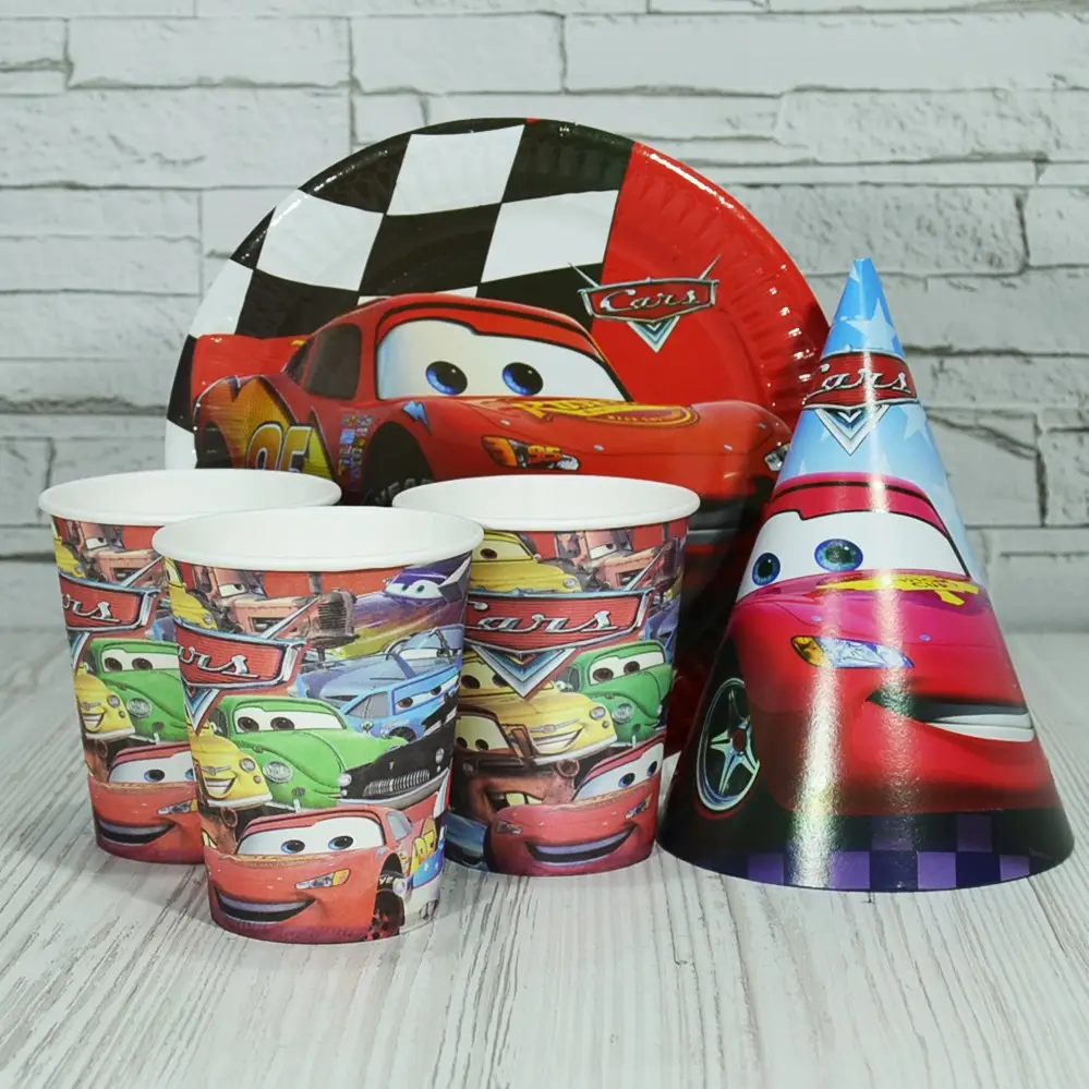 Святковий набір на 10 осіб Машинки