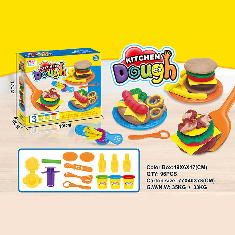 Фотография 1 товарной позиции интернет-магазина детских игрушек www.smarttoys.com.ua Тісто для ліплення 666-79 (96/2) 3 кольори тіста, в коробці