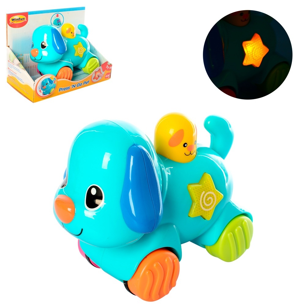 Собака 0733-NL WinFun  їздить (на запуску), рухає головою, світло, муз., бат., кор.