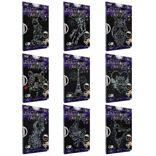 Набір креативної творчості "DIAMOND ART" (18), DAR-01-01,02,03,04...09 ДАНКО ТОЙС 