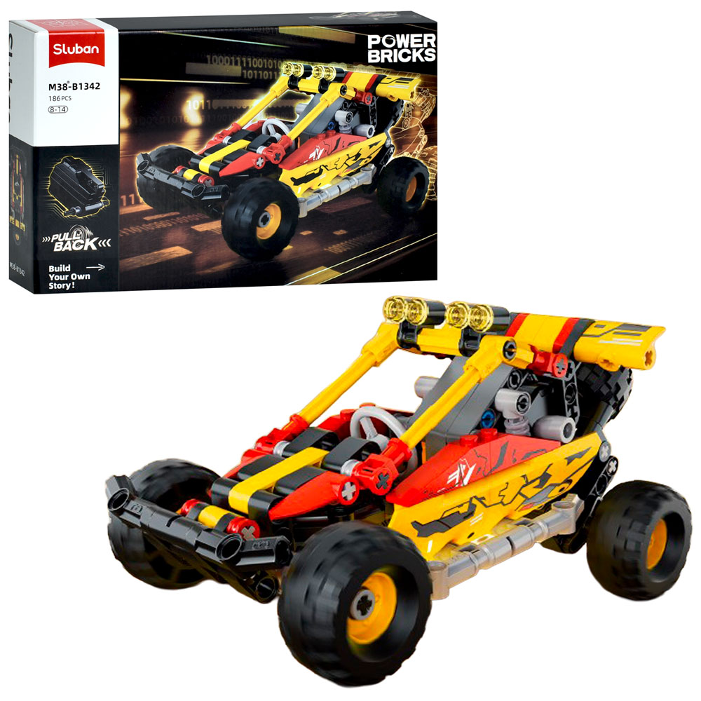 Конструктор SLUBAN M38-B1342 авто серія, машина, 186дет, в кор-ці, 30-19-6,5см