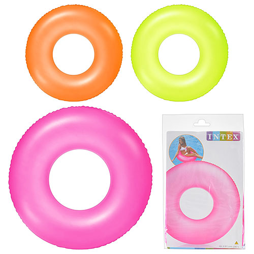 Круг 59262 91см, неон, від 9-ти років, 3 кольори, у пак., 23,5-16см