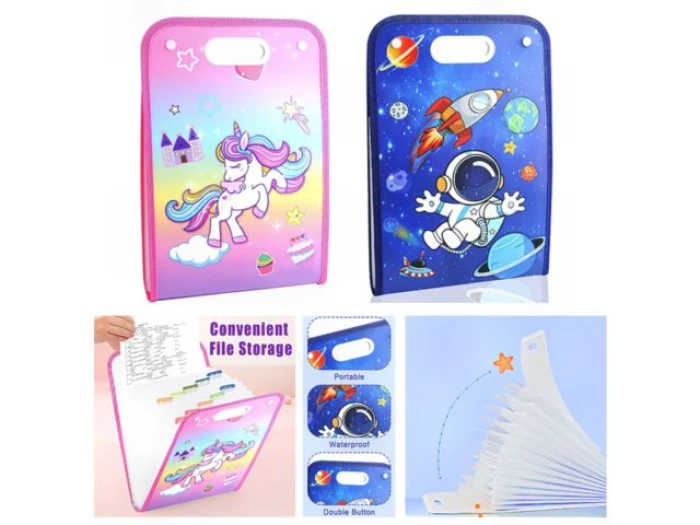 Папка-картотека, пласт.,дитяча, А4, 13 від., XM137, 14-2, Імп