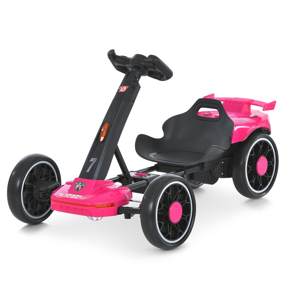 Електрокарт M 6145(A)EBR-8 радіок2,4G, 2мотори35W, 1акум12V4,5AH, EVA, BT, музика, світло, рожевий