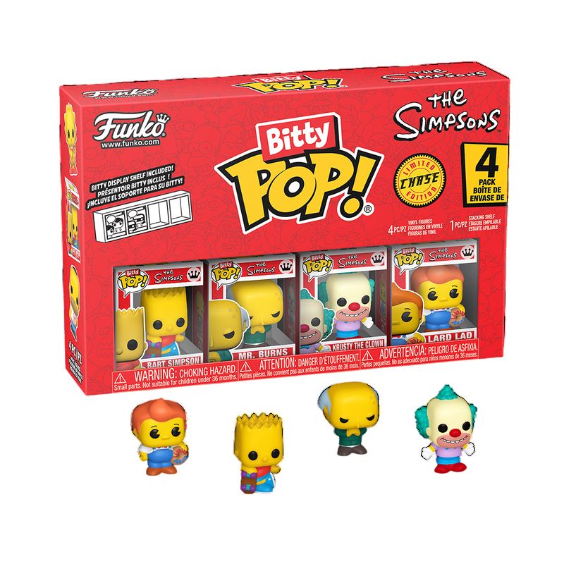 Набір ігрових фігурок BITTY POP! серії "Сімпсони" - БАРТ (4 фігурки в ас.)