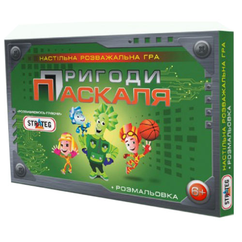 Игра 182  (укр/рус.) Стратег,"Пригоди Паскаля", в кор-ке, 37-25-2,5см