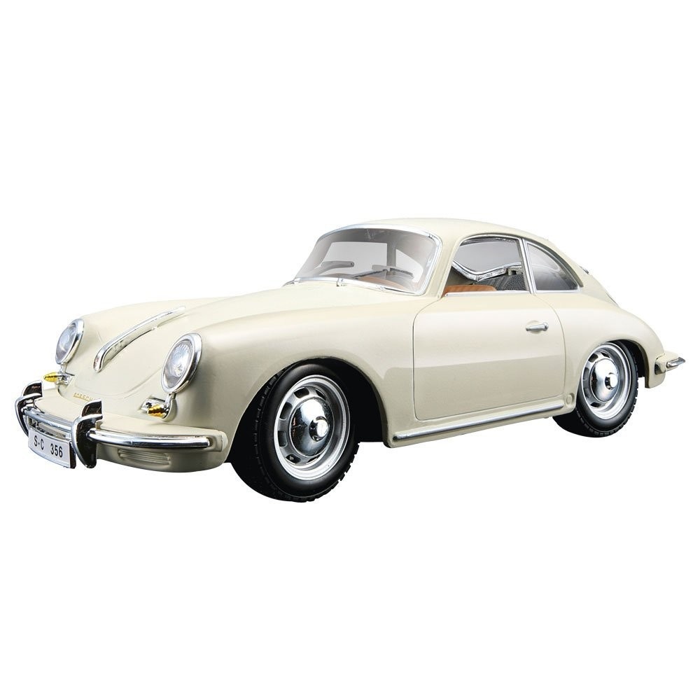 Автомодель - PORSCHE 356B (1961) (асорті слонова кістка, червоний, 1:24)