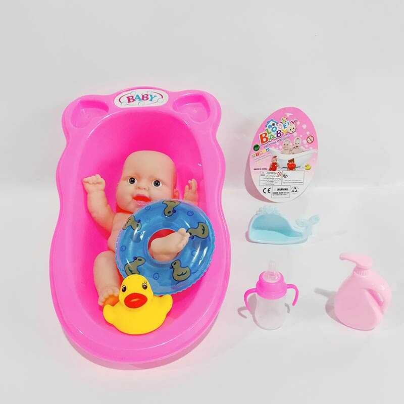 Фотография 1 товарной позиции интернет-магазина детских игрушек www.smarttoys.com.ua Пупс LD 8402 D-6 D (108/2) ванна, аксесуари, у сітці
