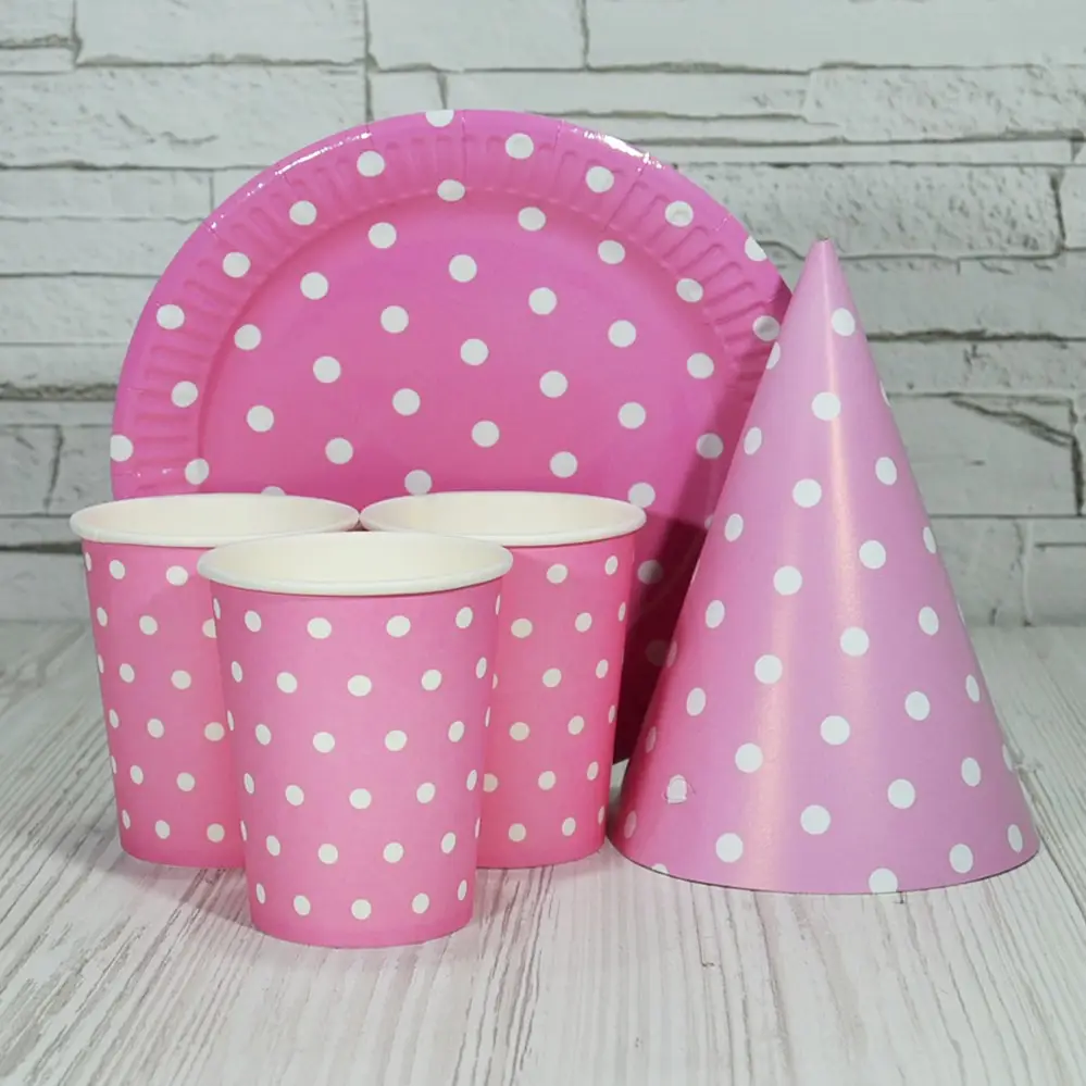 Набір на 10 персон Горох рожевий