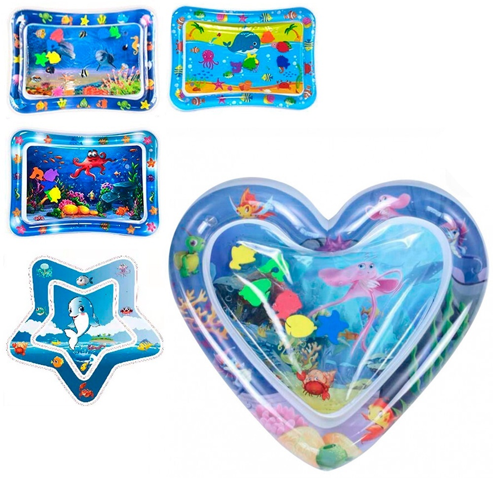 Килимок для немовляти WM-1-5 надувний, водний, 5 видів, кул., 17-18-3см.