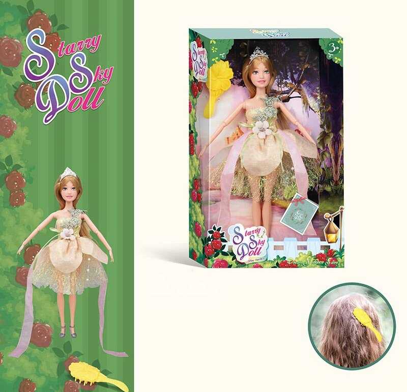 Фотография 1 товарной позиции интернет-магазина детских игрушек www.smarttoys.com.ua Лялька SK 054 D (72/2) висота 30 см, діадема, щітка для волосся, в коробці