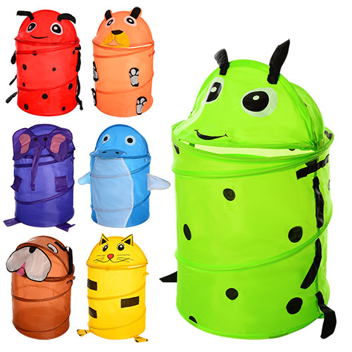 Кошик для іграшок M 1039 тварина, кришка липучка, 7 видів, кул., 39-39-2 см