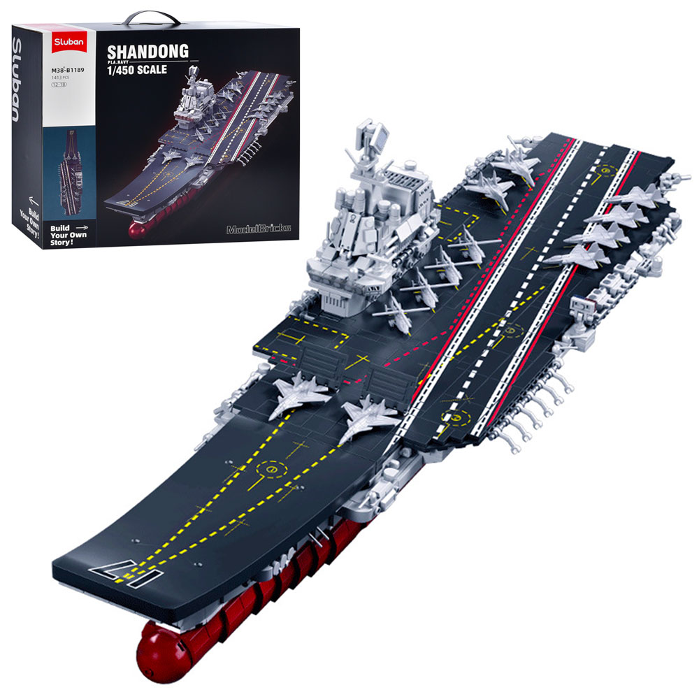 Конструктор SLUBAN M38-B1189 "Model Bricks": Авіаносець, 1413 дет.