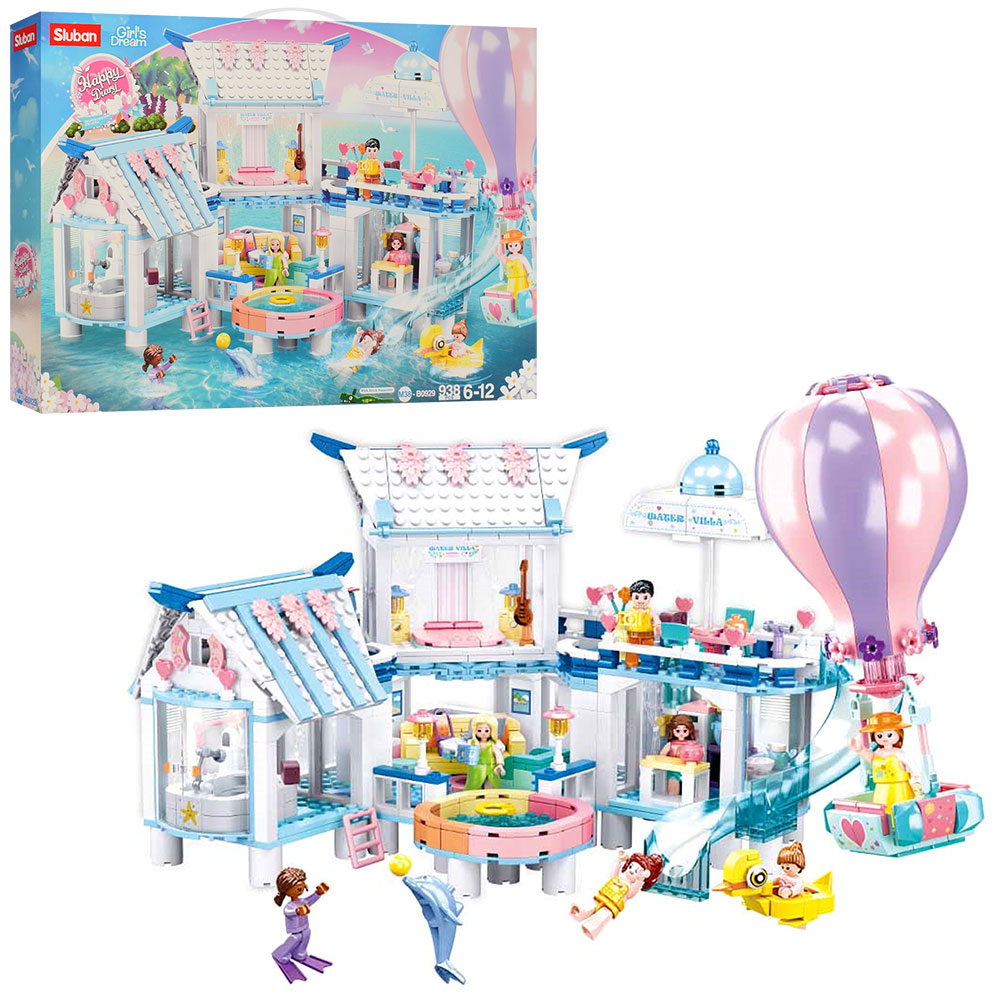 Конструктор SLUBAN M38-B0929 "Happy Diary": Аквапарк, 938 дет.