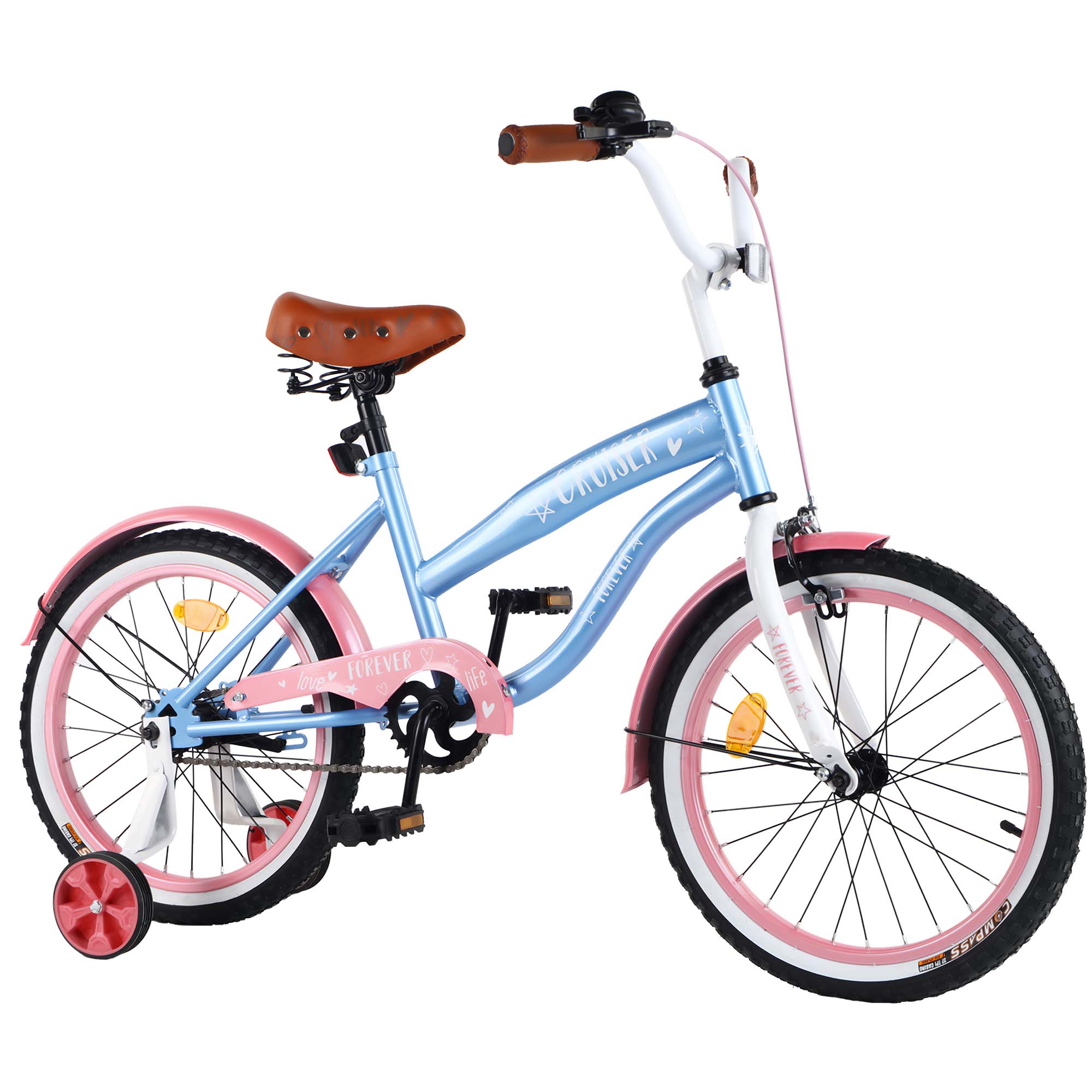 Фотография 1 товарной позиции интернет-магазина детских игрушек www.smarttoys.com.ua Велосипед CRUISER 18' T-21837 blue+pink /1/