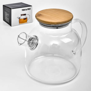 Заварник- графін "Fusion" 1.5л з пружиною-ситом та бамбуковою кришкою R92192