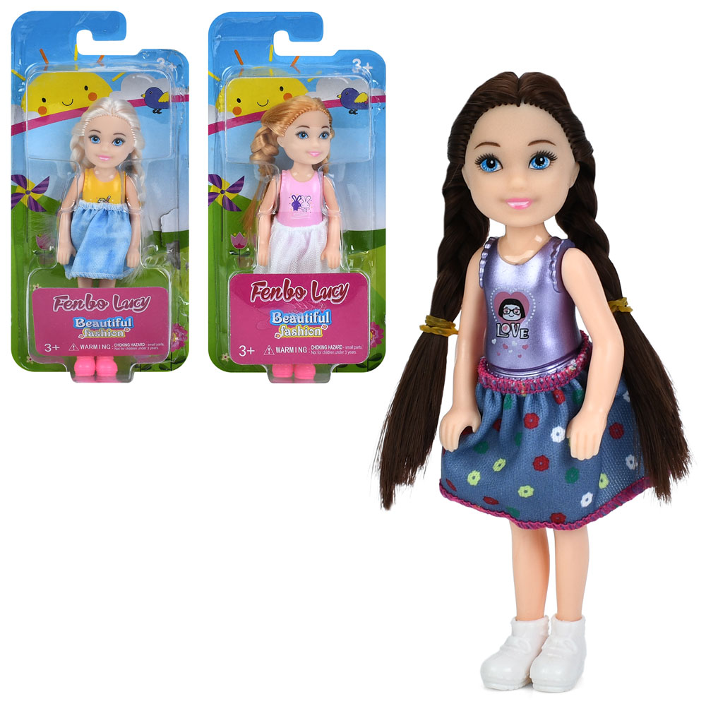 Лялька FB119A 3 види, бліст., 9-18,5-3,5 см.