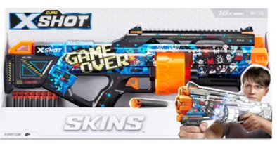 Швидкострільний бластер X-SHOT Skins Last Stand Game Over (16 патронів), 36518A