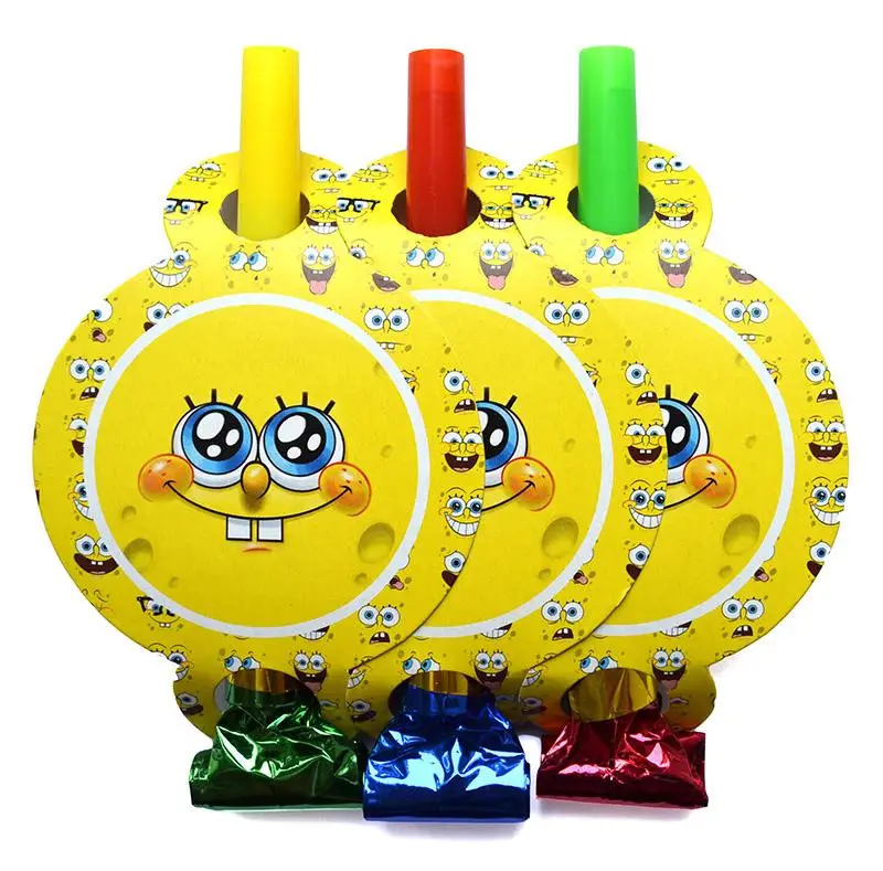 Язичок-гудок "Спанч Боб" набір 6 шт