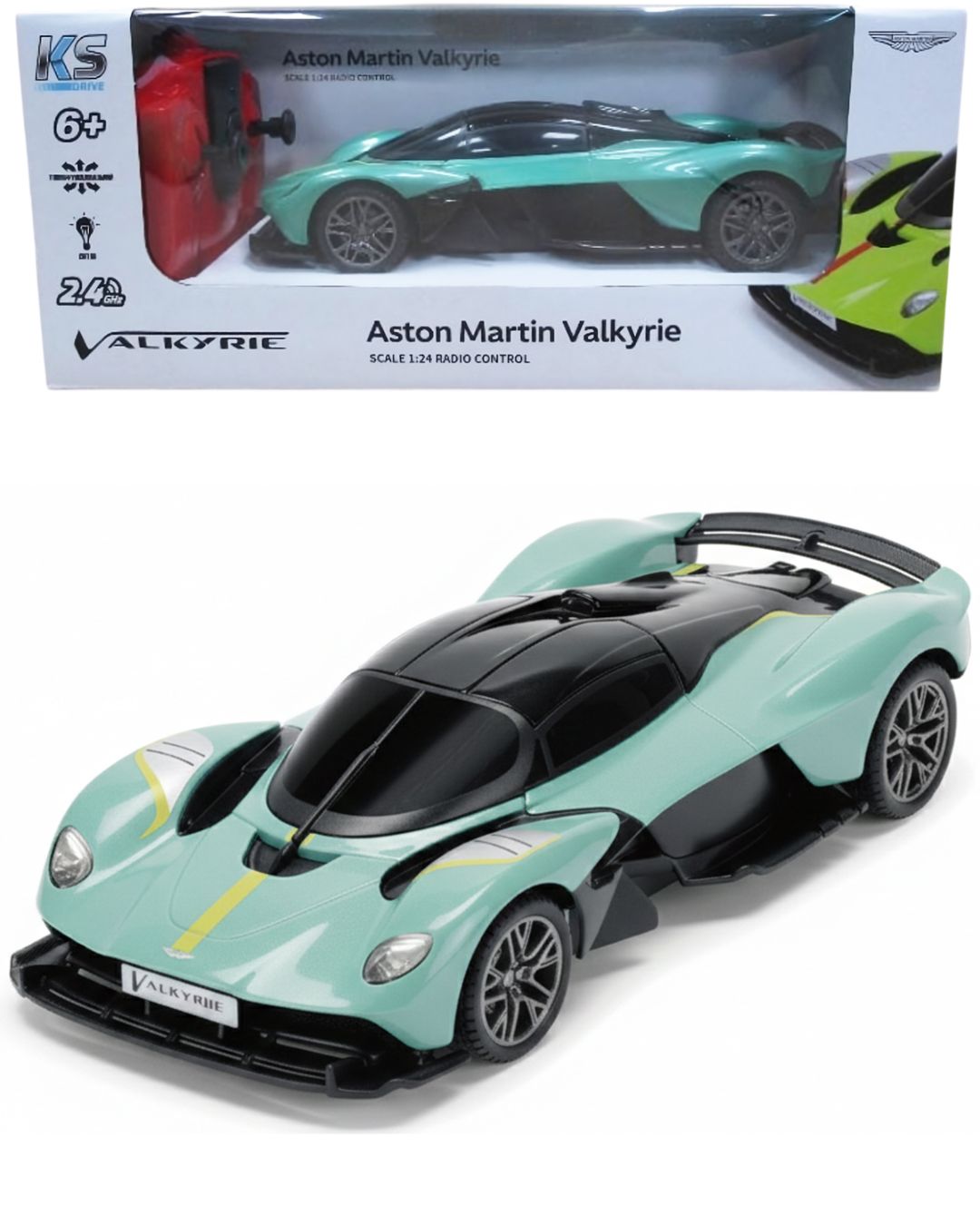 Автомобіль KS DRIVE на р/к - ASTON MARTIN VALKYRIE (1:24, 2.4 ГГц, шавлієвий)