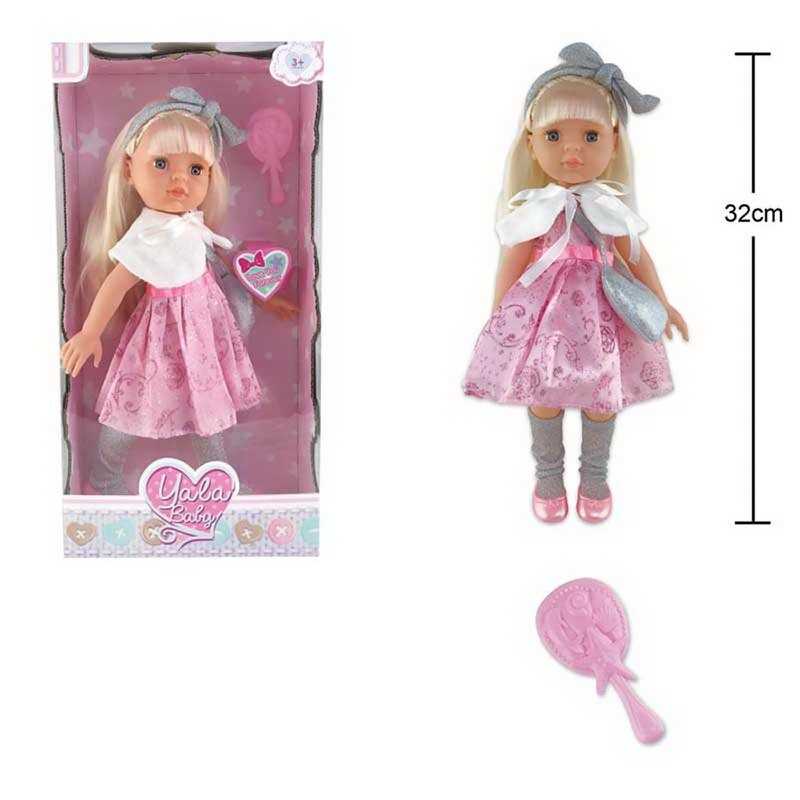 Фотография 1 товарной позиции интернет-магазина детских игрушек www.smarttoys.com.ua Лялька YL 2285 A (48) висота 32 см, гребінець для волосся, у коробці