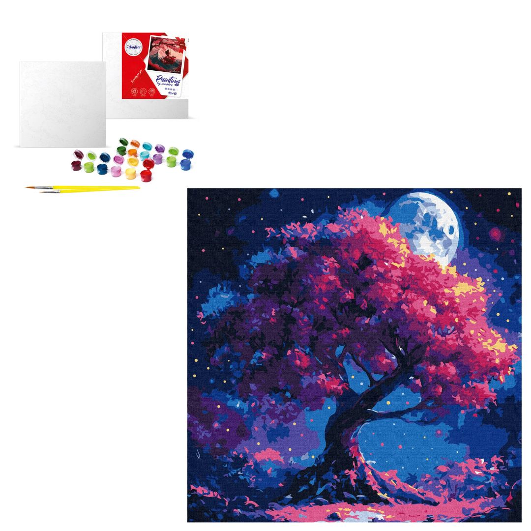 Набір для розпису по номерах "Силует дерева" 40х40см