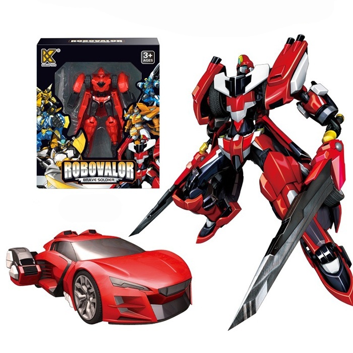Трансформер K-188-6 робот+машина, кор., 17,5-21-7 см.