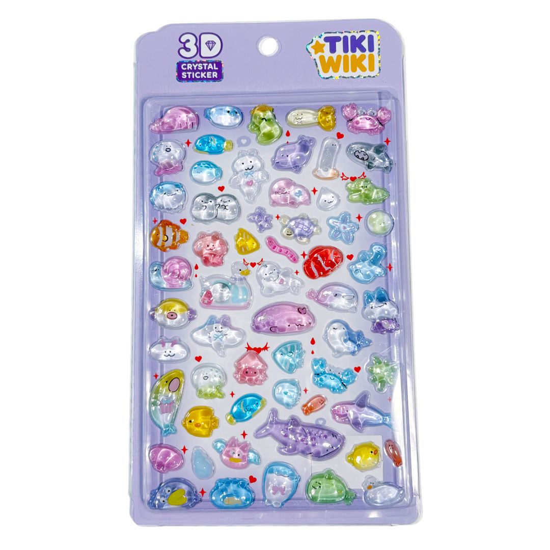 Набір 3D-наліпок TIKI WIKI серії "Crystal" – ТІКІ МОРЕ