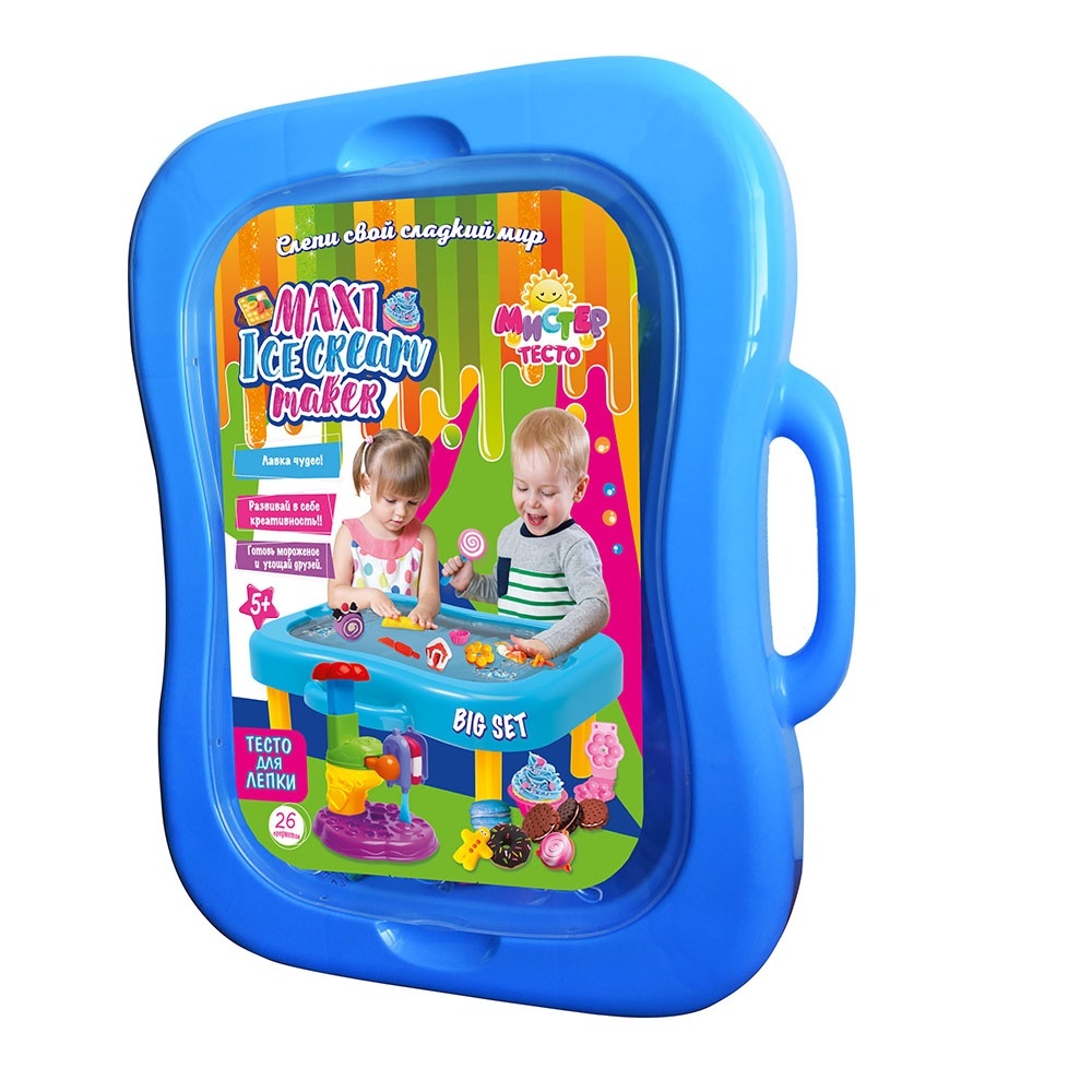 Набір креативної творчості 71210, (рос) "Містер тісто - подарункова валіза",(блакитна) 41-33-8,5 см