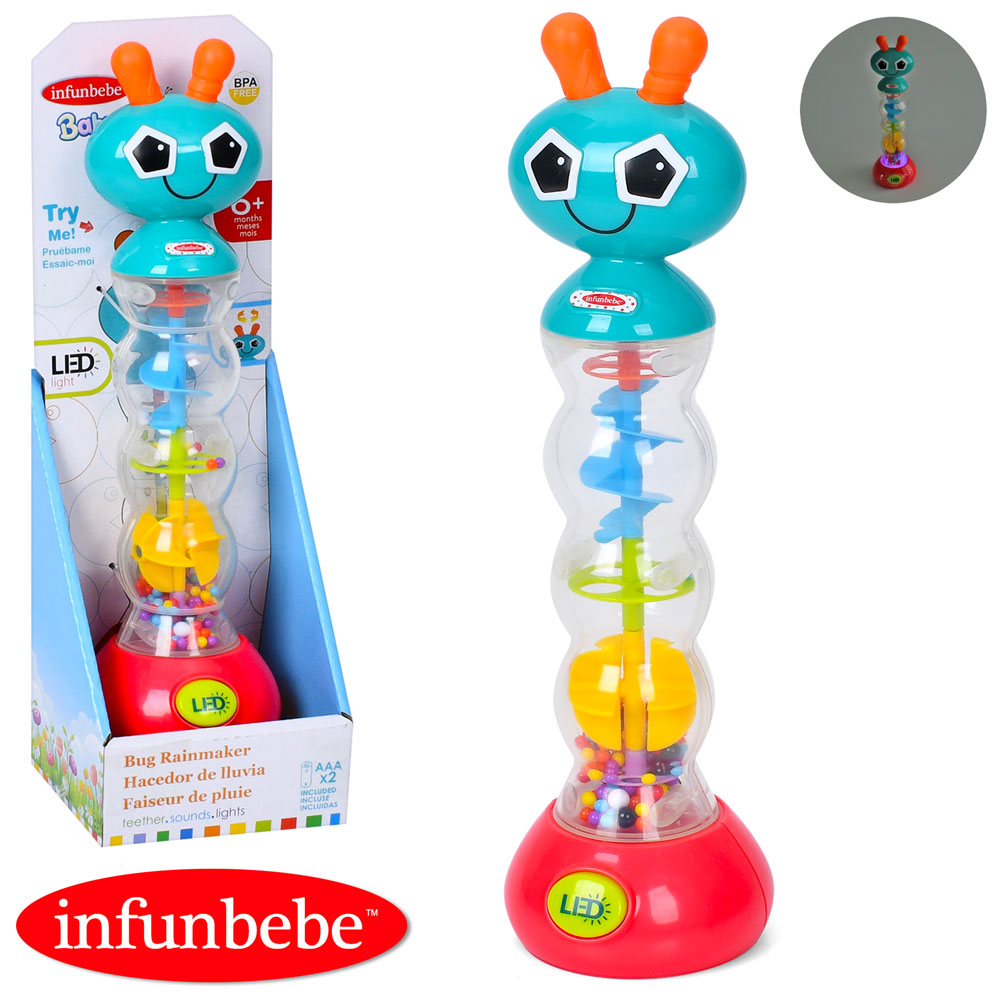 Гра LS2301-wL брязкальце, дощ, тріскачка, світло, бат. (табл.), кор., 9,5-28-9 см.