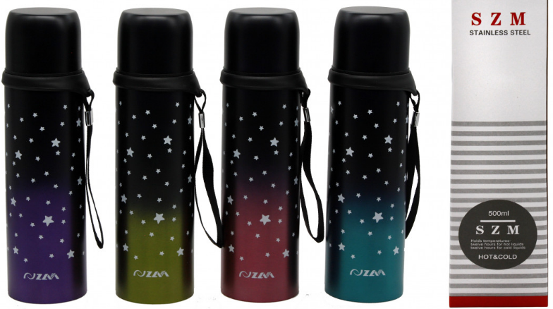 Термос №8326 з мал. зірка 500мл у кор. (60)