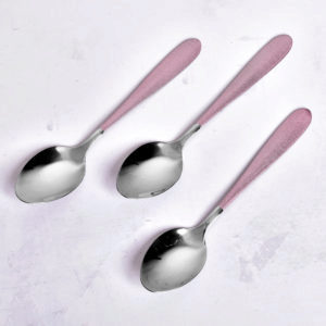 Ложка чайна SS "Pink mat" 3шт/наб., R91612
