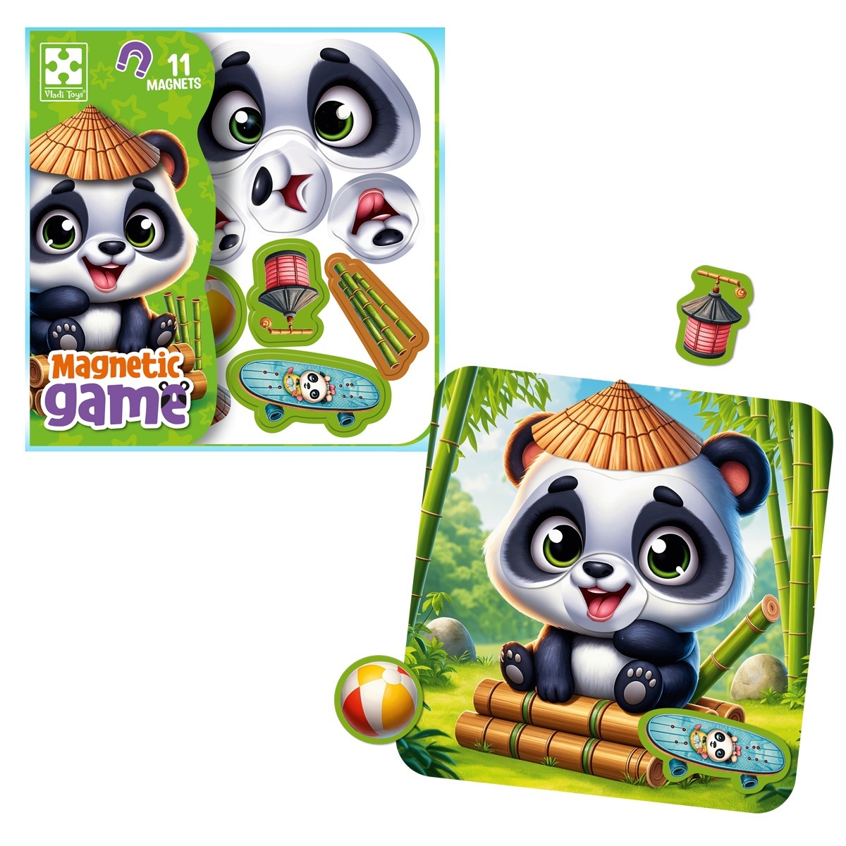 Гра розвиваюча Vladi Toys магнітна "Емоції Пандочки" VT3220-06 (укр)