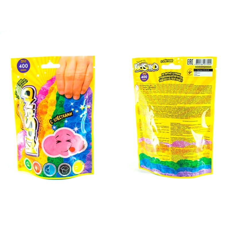Набір креативної творчості "Кінетичний пісок"KidSand" пакет 400г (18) 
