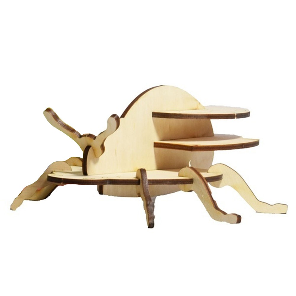 3D деревянный конструктор 606 "Божья коровка", в пленке