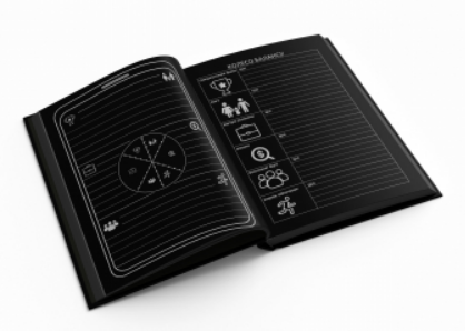 Фотография 2 товарной позиции интернет-магазина детских игрушек www.smarttoys.com.ua Планер TM Profiplan, датований, чорний/чорний, 2022, А5 904730