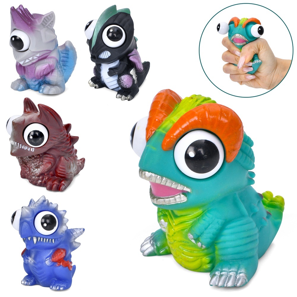 Фігурка K0005B дракон, глазастик, мікс видів, кул., 10-12-6 см.