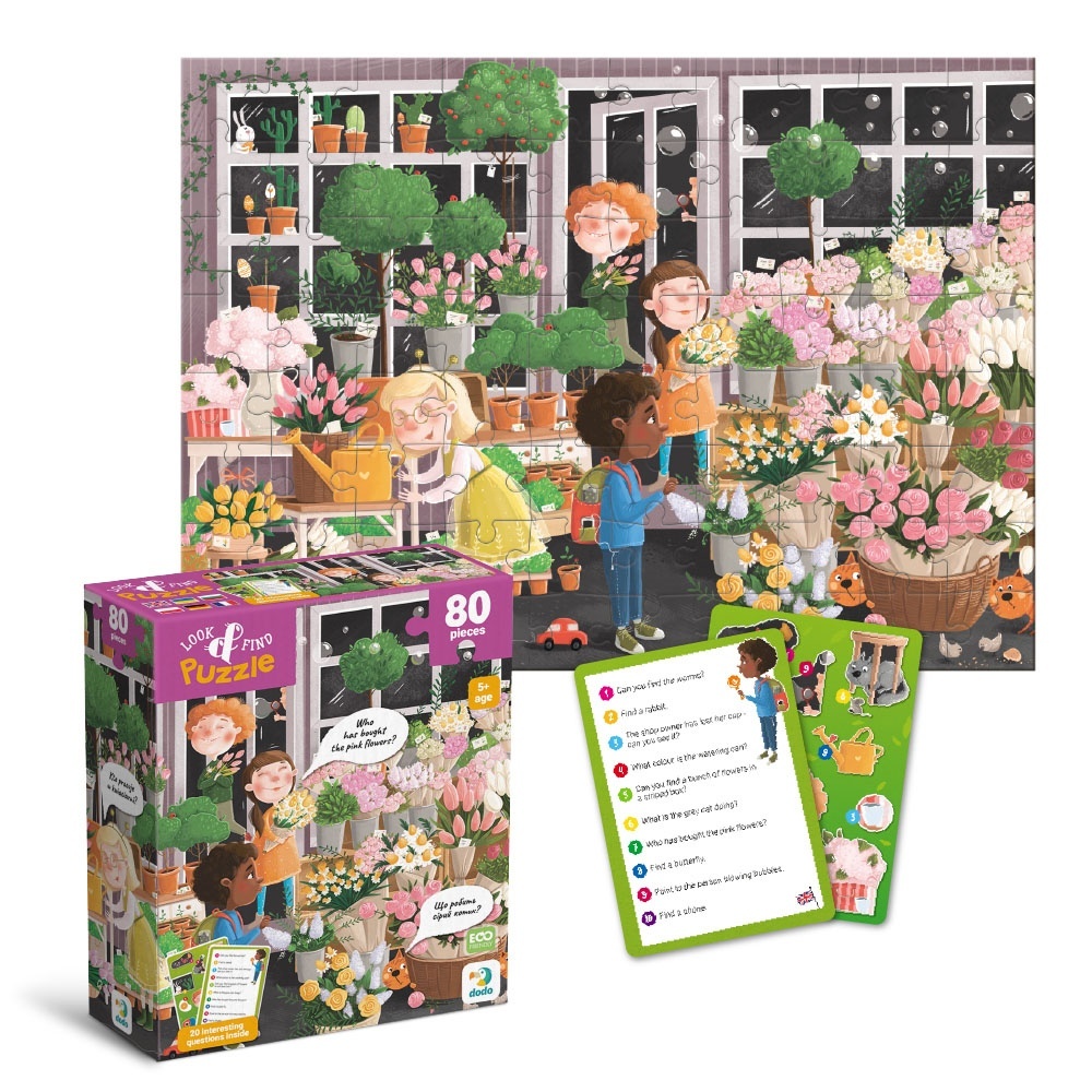 Вімельпазл Квітуча весна, 80 елементів