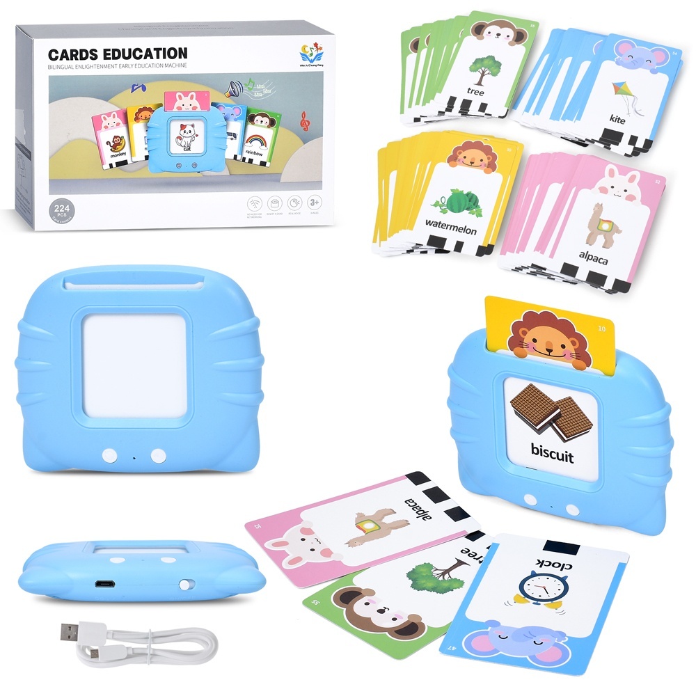 Гра P8-5 навчальна, акум., муз. (англ), картки, регулятор гучності, USB, кор.,20,5-13-4,5 см.