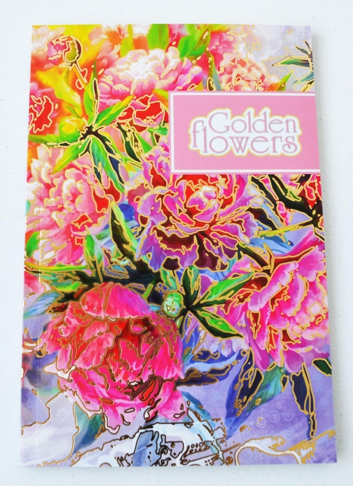 Блокнот TM Profiplan "Golden Flowers" red, A5