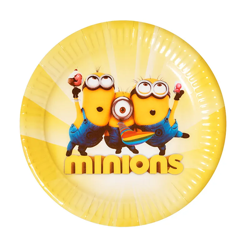 Тарілки "Жовті чоловічки" (18,0 см)(10шт-уп)