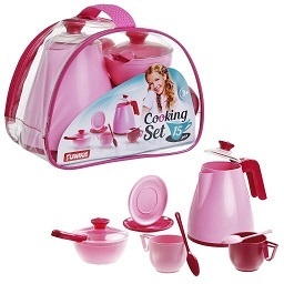 Набір посуду “Cooking Set” (15 pcs) рожева кульок - 1 - smarttoys.com.ua